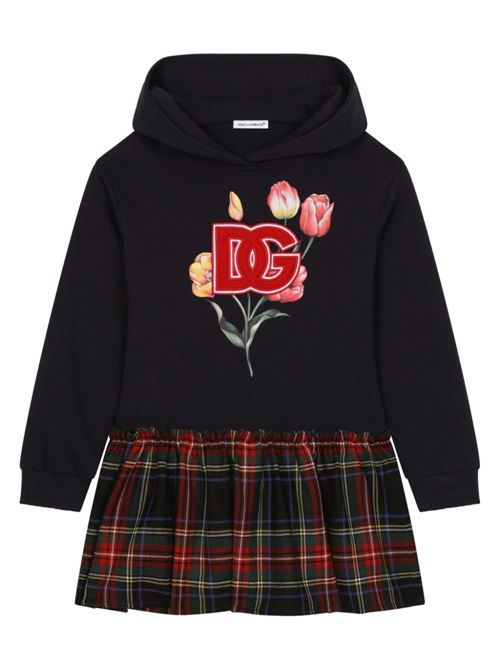 Abito bambina felpa Dolce & Gabbana Kids | L5JD8YG7NMKS9000